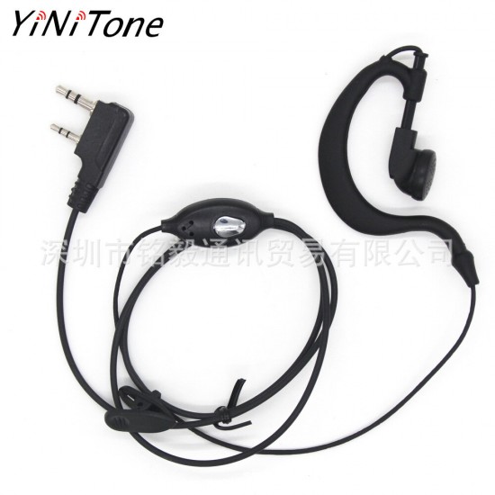 5pcs Ptt Mic headphone Walkie Talkie Earpiece headset for UV-5R UV-5RE UV-6R BF-888S Kenwoods CB Two Way Radio parts