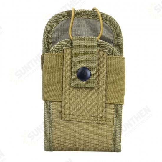 600D Tactical Molle Radio Walkie Talkie Pouch Waist Bag Portable Interphone Holster Carry Bag for Hunting Camping