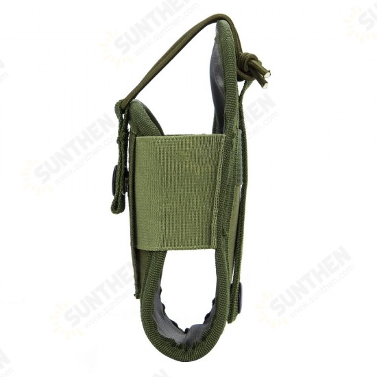 600D Tactical Molle Radio Walkie Talkie Pouch Waist Bag Portable Interphone Holster Carry Bag for Hunting Camping