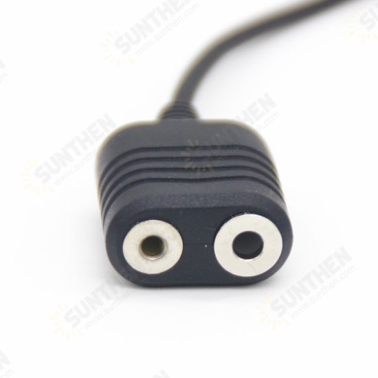 Adapter Cable UV-9R Plus UV-XR Waterproof to 2 Pin Suitable for UV-5R UV-82 UV-S9 Walkie Talkie Headset Speaker Mic