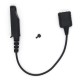 Adapter Cable UV-9R Plus UV-XR Waterproof to 2 Pin Suitable for UV-5R UV-82 UV-S9 Walkie Talkie Headset Speaker Mic