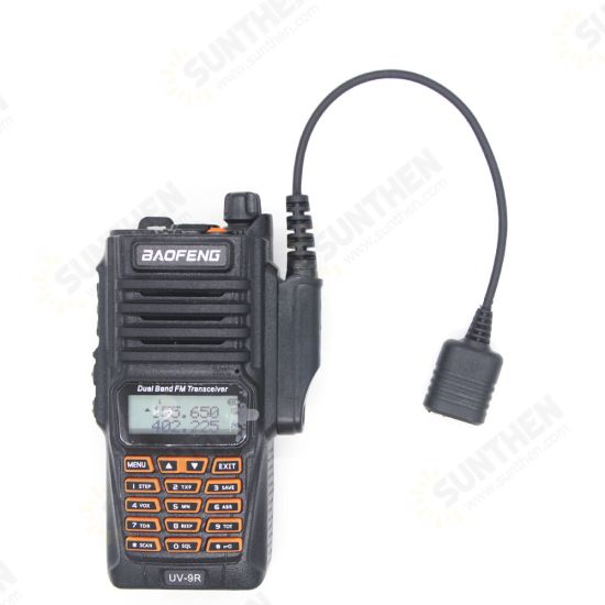 Adapter Cable UV-9R Plus UV-XR Waterproof to 2 Pin Suitable for UV-5R UV-82 UV-S9 Walkie Talkie Headset Speaker Mic