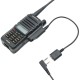 Adapter Cable UV-9R Plus UV-XR Waterproof to 2 Pin Suitable for UV-5R UV-82 UV-S9 Walkie Talkie Headset Speaker Mic
