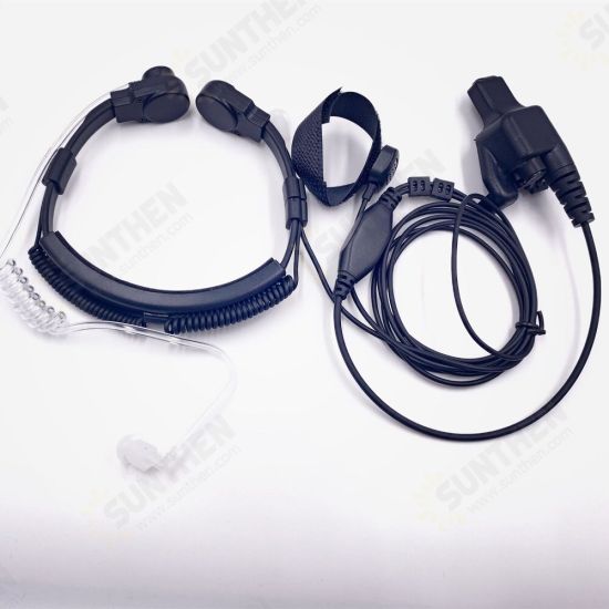 Adjustable Throat Mic Earphone Microphone Suitable for Motorola HT1000 XTS5000 / 2500/1500 / GP900MTS2000 Throat Headphones