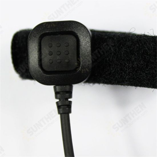 Adjustable Throat Mic Earphone Microphone Suitable for VX-7R Yaesu VX-6R VX170R Walkie-talkie Throat Control Throat Shock PTT Air Duct