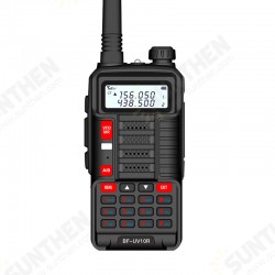 BF-UV10R Plus 10W 4800mAh UV Dual Band Two-way Handheld Radio Black Walkie Talkie 128 Channels LED Flashlight USB Rechargeable Outdoor Hiking Intercom BF-UV10R Plus 10W 4800mAh UV Dual Band Two-way Handheld Radio Black Walkie Talkie 128 Channels LED Flashlight USB Rechargeable Outdoor Hiking Intercom