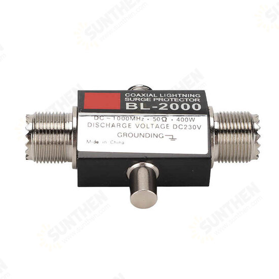 BL-2000 Coaxial Lighting Surge Protector PL259 Female to PL259 Female Coaxial Lighting Arrestor for Communication Equipment