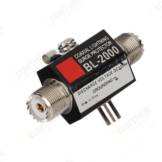 BL-2000 Coaxial Lighting Surge Protector PL259 Female to PL259 Female Coaxial Lighting Arrestor for Communication Equipment