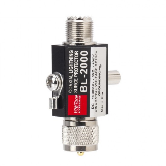 BL-2000 Coaxial Lighting Surge Protector PL259 Male to PL259 Female 400W 50 Ohm Coaxial Lighting Arrestor for Communication Equipment