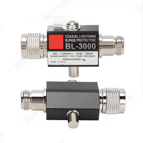 BL-3000 Coaxial Lighting Protector N Female to N Male Lighting Arrester for Communication Equipment