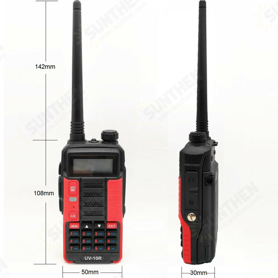 BF UV10R 10W High Power USB Walkie Talkie 10 Watts VHF UHF Ham Radio Station UV-10R CB Radio Transmitter USB Transceiver