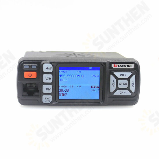 BJ-318 Dual Band Car Mobile Radio VHF 136-174Mhz UHF 400-490MHz 256CH 25W Two Way Radio FM Transceiver Walkie Talkie