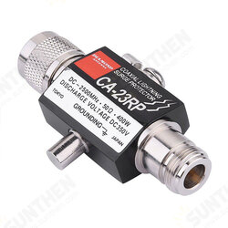 CA-23RP Coaxial Lighting Surge Protector N Male To N Female 0-2.5GHZ 400W 50ohm Coaxial Lighting Arrestor for Communication Equipment CA-23RP Coaxial Lighting Surge Protector N Male To N Female 0-2.5GHZ 400W 50ohm Coaxial Lighting Arrestor for Communication Equipment