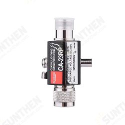 CA-23RP Coaxial Lighting Surge Protector N Male To N Female 0-2.5GHZ 400W 50ohm Coaxial Lighting Arrestor for Communication Equipment CA-23RP Coaxial Lighting Surge Protector N Male To N Female 0-2.5GHZ 400W 50ohm Coaxial Lighting Arrestor for Communication Equipment