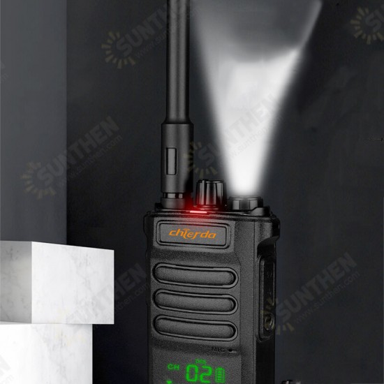 CD-108 10W 2500mAh Professional Walkie Talkie LED Display Flashlight Lighting 400-480MHz Portable Civilian Outdoor Site Two Way Radio