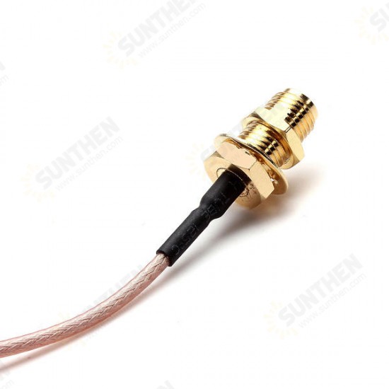 5 Inch Male to SMA Female Nut Bulkhead Crimp RG316 Coax Cable 5 Inch Male to SMA Female Nut Bulkhead Crimp RG316 Coax Cable