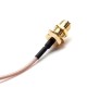 5 Inch Male to SMA Female Nut Bulkhead Crimp RG316 Coax Cable 5 Inch Male to SMA Female Nut Bulkhead Crimp RG316 Coax Cable