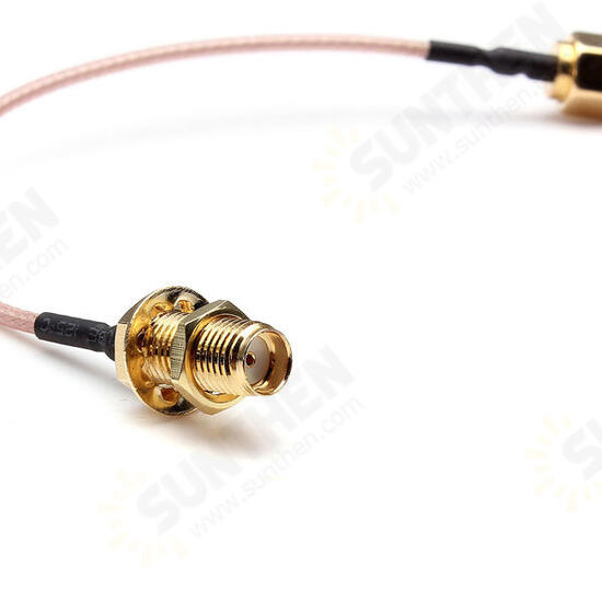 5 Inch Male to SMA Female Nut Bulkhead Crimp RG316 Coax Cable 5 Inch Male to SMA Female Nut Bulkhead Crimp RG316 Coax Cable