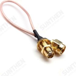 5 Inch Male to SMA Female Nut Bulkhead Crimp RG316 Coax Cable 5 Inch Male to SMA Female Nut Bulkhead Crimp RG316 Coax Cable