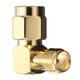 SMA Male To SMA Female Jack Right Angle Crimp RF Adapter Connector SMA Male To SMA Female Jack Right Angle Crimp RF Adapter Connector