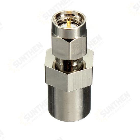 FME Male Plug to SMA Male Plug RF Coaxial Adapter Connector FME Male Plug to SMA Male Plug RF Coaxial Adapter Connector