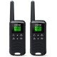 1Pair G200 Walkie Talkie Wireless Talker Rechargeable Flashlight Drop Resistant Portable Two Way Radio