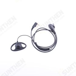 K-011-curve D shape earphone Spring Headphones Applicable To Baofeng, Jianwu