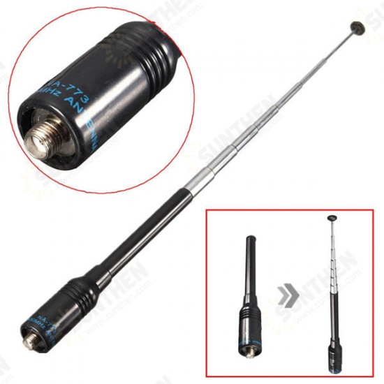 NA-773 Sma Female Dual Band 144/430 MHz High Gain Antenna For Handheld Two Way Radio