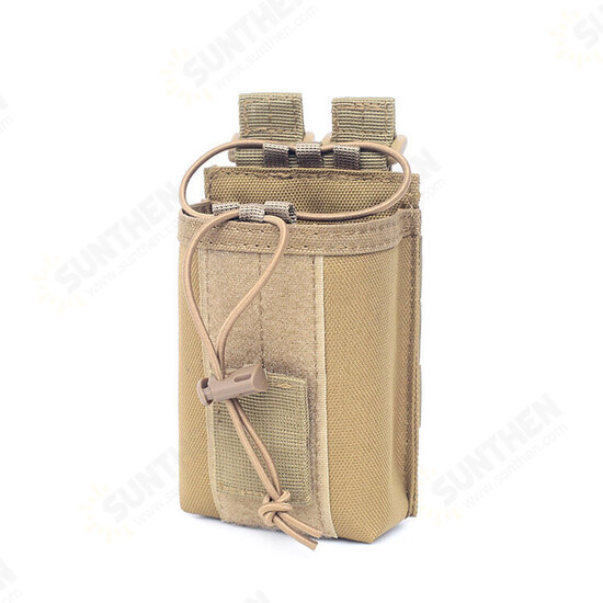 Outdoor Tactical Walkie Talkie Bag Sports Climbing Hunting Radio Storage Bag Talkie Holder Bag