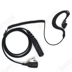 PTT MIC G Shape Earpiece Headset for Sepura STP8000 Walkie Talkie Ham Radio Hf Transceiver Handy C1035A