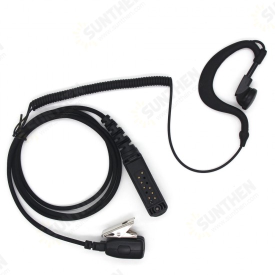 PTT MIC G Shape Earpiece Headset for Sepura STP8000 Walkie Talkie Ham Radio Hf Transceiver Handy C1035A