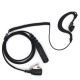 PTT MIC G Shape Earpiece Headset for Sepura STP8000 Walkie Talkie Ham Radio Hf Transceiver Handy C1035A