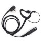 PTT MIC G Shape Earpiece Headset for Sepura STP8000 Walkie Talkie Ham Radio Hf Transceiver Handy C1035A