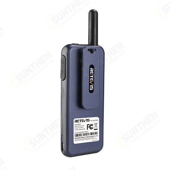 RB19P 2000mAh Handheld Walkie Talkie High Power Type-C Charging Radio Transceiver TX/RX 462.5625-467.7250HMZ Portable Mini Two Way Radio