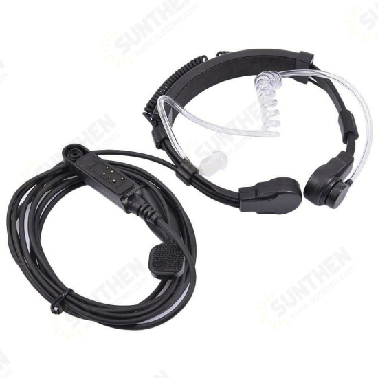 Radio UV-9R Plus BF-9700 BF-A58 Telescopic Throat Vibration Mic Earpiece Headset for UV-XR UV9R GT-3WP Walkie Talkie