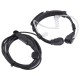 Radio UV-9R Plus BF-9700 BF-A58 Telescopic Throat Vibration Mic Earpiece Headset for UV-XR UV9R GT-3WP Walkie Talkie