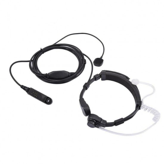 Radio UV-9R Plus BF-9700 BF-A58 Telescopic Throat Vibration Mic Earpiece Headset for UV-XR UV9R GT-3WP Walkie Talkie