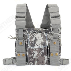 Radio Walkie Talkie Chest Pocket Harness Bag Backpack Holster Pouch Camouflage Radio Walkie Talkie Chest Pocket Harness Bag Backpack Holster Pouch Camouflage