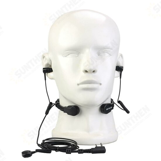 ETK007 Throat Mic Walkie Talkie Headset Finger PTT For Kenwood UV 5R UV 82 RB618 RT622 Two-way Radio Earpiece ETK007 Throat Mic Walkie Talkie Headset Finger PTT For Kenwood UV 5R UV 82 RB618 RT622 Two-way Radio Earpiece