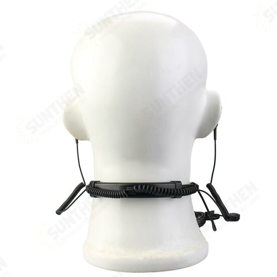 ETK007 Throat Mic Walkie Talkie Headset Finger PTT For Kenwood UV 5R UV 82 RB618 RT622 Two-way Radio Earpiece ETK007 Throat Mic Walkie Talkie Headset Finger PTT For Kenwood UV 5R UV 82 RB618 RT622 Two-way Radio Earpiece