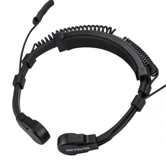 ETK007 Throat Mic Walkie Talkie Headset Finger PTT For Kenwood UV 5R UV 82 RB618 RT622 Two-way Radio Earpiece