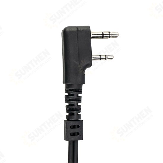 ETK007 Throat Mic Walkie Talkie Headset Finger PTT For Kenwood UV 5R UV 82 RB618 RT622 Two-way Radio Earpiece