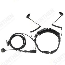 ETK007 Throat Mic Walkie Talkie Headset Finger PTT For Kenwood UV 5R UV 82 RB618 RT622 Two-way Radio Earpiece ETK007 Throat Mic Walkie Talkie Headset Finger PTT For Kenwood UV 5R UV 82 RB618 RT622 Two-way Radio Earpiece
