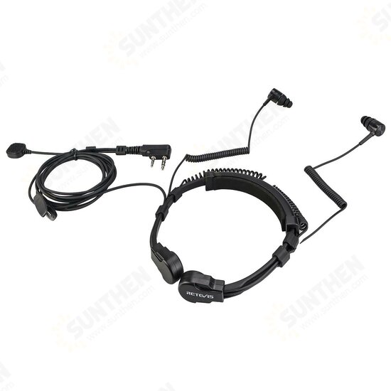 ETK007 Throat Mic Walkie Talkie Headset Finger PTT For Kenwood UV 5R UV 82 RB618 RT622 Two-way Radio Earpiece ETK007 Throat Mic Walkie Talkie Headset Finger PTT For Kenwood UV 5R UV 82 RB618 RT622 Two-way Radio Earpiece