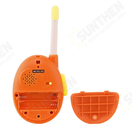 RB16 FRS467/PMR446 1Pair License-free 1Channel Cartoon Style Kids Walkie Talkie Smart Battery Powered Kindergarten Home Lightweight School Kids Gift