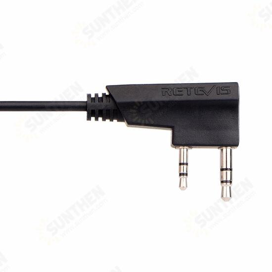 TCK01 2 Pin to 3.5mm Female Phone Audio Earpiece Transfer Cable for Kenwood RT21 RT22 RT24 RT27 H777