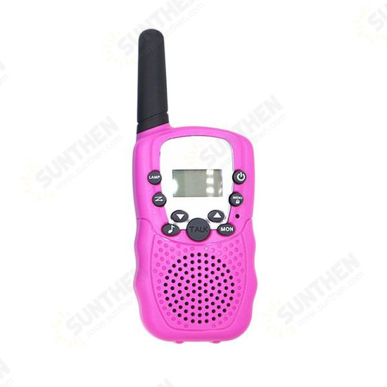 T388 Wireless Kids Walkie Talkie Portable Handheld Radio 0.5W UHF 462-467MHz 22CH Long Range Two Way Radio for Children