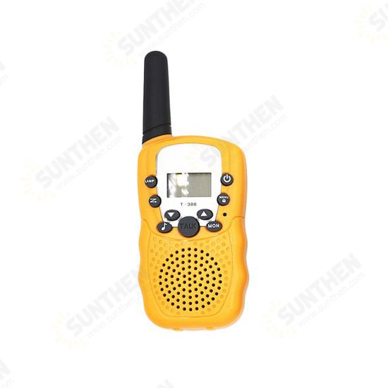 T388 Wireless Kids Walkie Talkie Portable Handheld Radio 0.5W UHF 462-467MHz 22CH Long Range Two Way Radio for Children