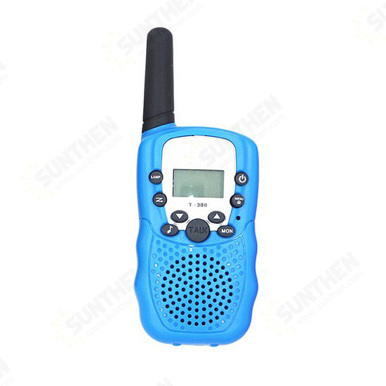 T388 Wireless Kids Walkie Talkie Portable Handheld Radio 0.5W UHF 462-467MHz 22CH Long Range Two Way Radio for Children