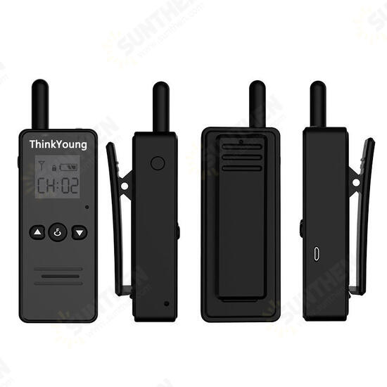 T8 45g Mini Ultra Thin Handheld Radio Walkie Talkie Hotel Driving Civilian Interphone Intercom